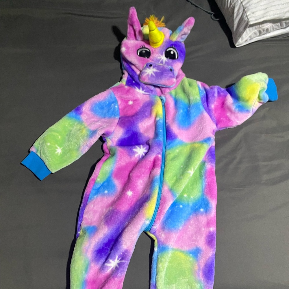 Toddler Unicorn Hoodie Onesie Costume (2T-3T)